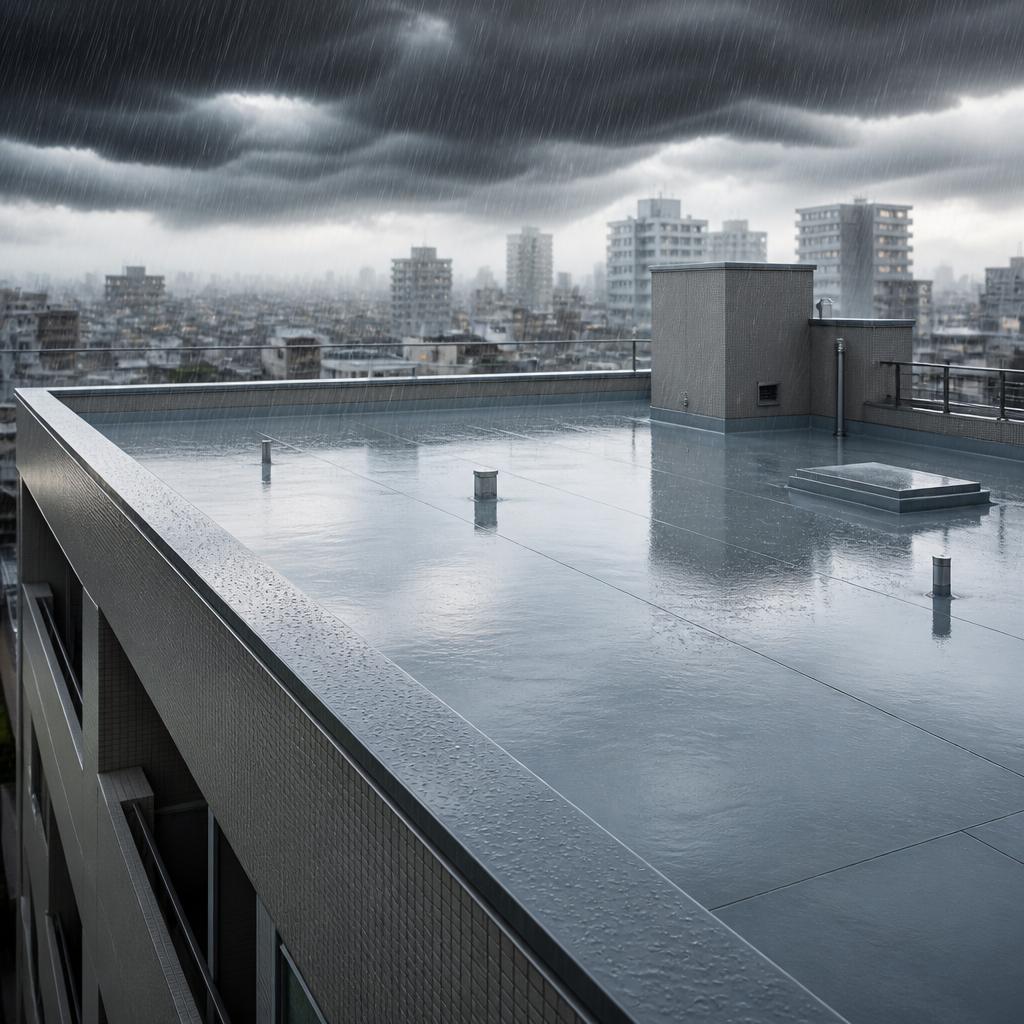 豪雨に備えたマンション屋上保護、神奈川で防水工事のプロにお任せ！