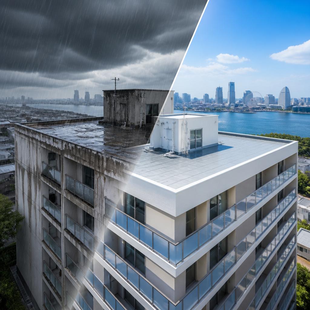 雨漏りの悩みから解放！横浜のマンション改修はTOBE ROOFにお任せ！